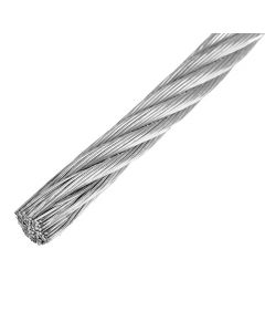Cable acero rígido 7x7 hilos  3/16", 75m
