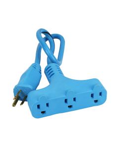 Extensión azul power block 3 conductores 60 cm