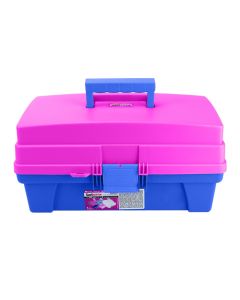 Caja multiusos vanity azul/rosa