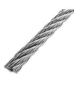 Cable acero flexible 7x19 hilos 1/8", 75 m        