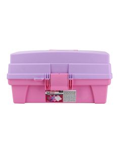 Caja multiusos vanity rosa/lila